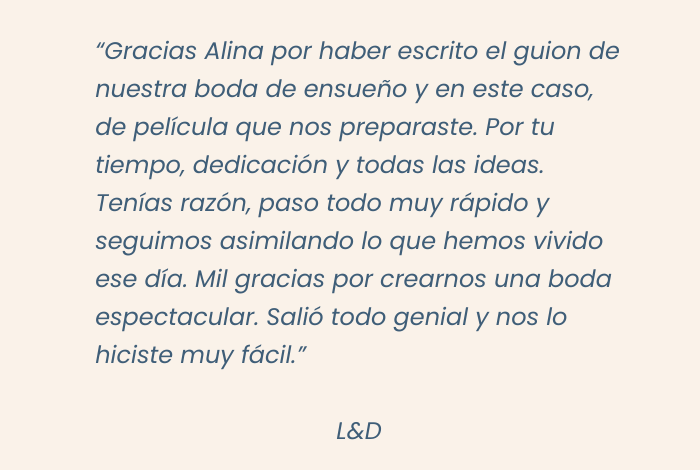 opinion-organizacion-integral-wedding-planner-madrid-boda